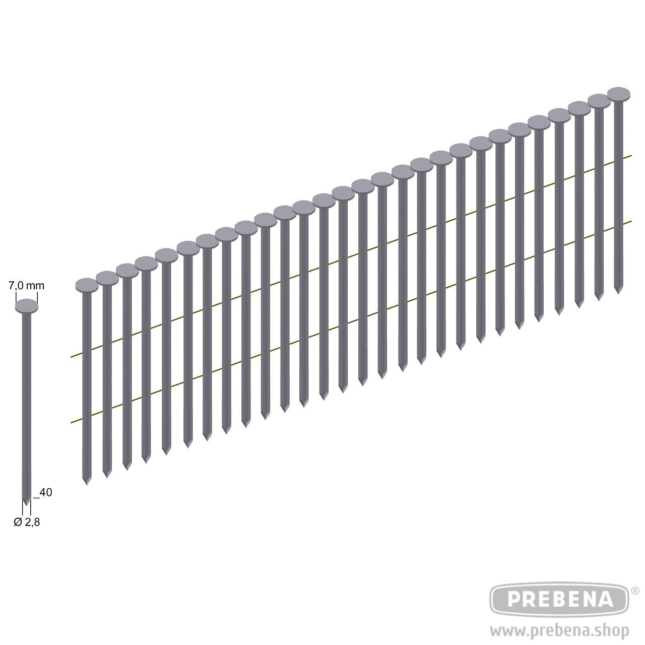 PREBENA Coilnägel Type CNW blank Ringschaft