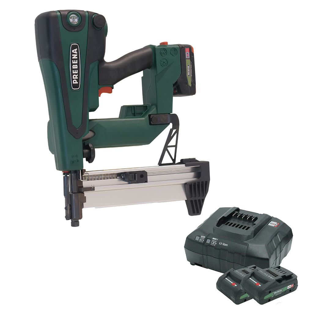 PKT-8-RHC65-SET22 Stahl-Betonnagler für Nägel Type RHC von 40 – 65 mm inkl. 2 Stck. AKKU18-2,0-LI-POWER + AKKU-STATION12-36