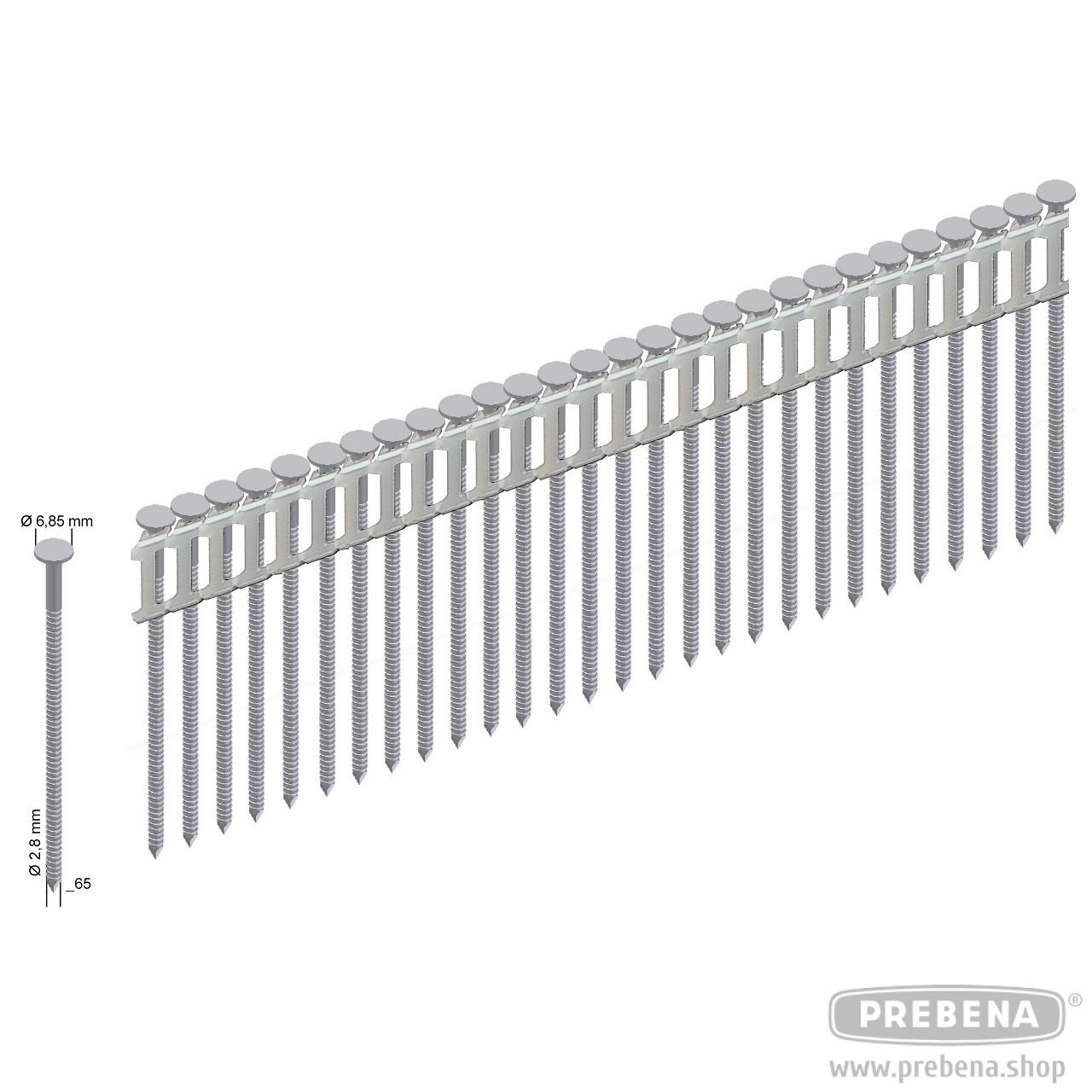 PREBENA Coilnägel Type CNS rostfrei Ringschaft