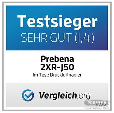 Testsieger PREBENA Druckluftnagler 2XR-J50
