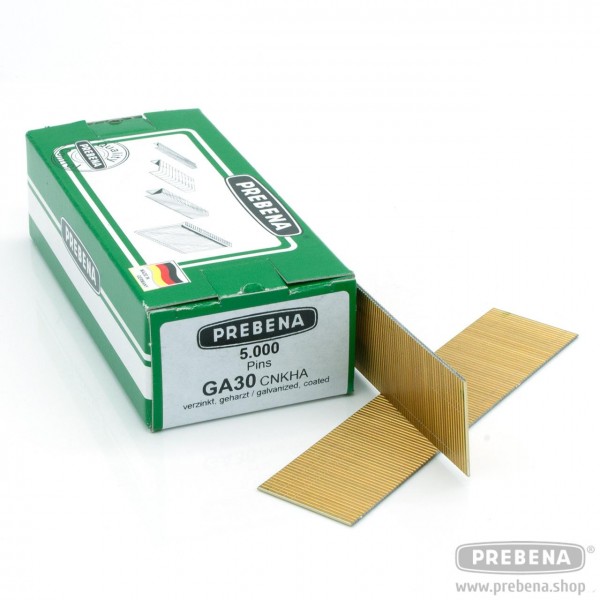 GA30CNKHA Pins (Stifte ohne Kopf) verzinkt geharzt 30mm Länge