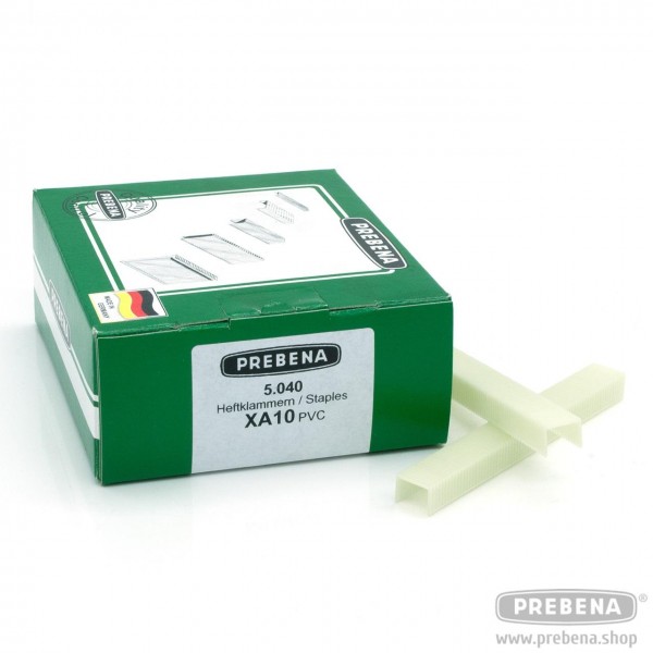 XA10PVC Heftklammern aus Kunststoff 10mm Länge